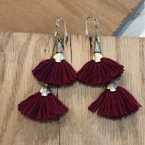 Sparklepop Tiered Tassel earrings